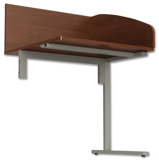 Linea Italia 31.25 in. x 23.25 in. x 45.25 in. 1-Leg Study Carrell Add On - Cherry