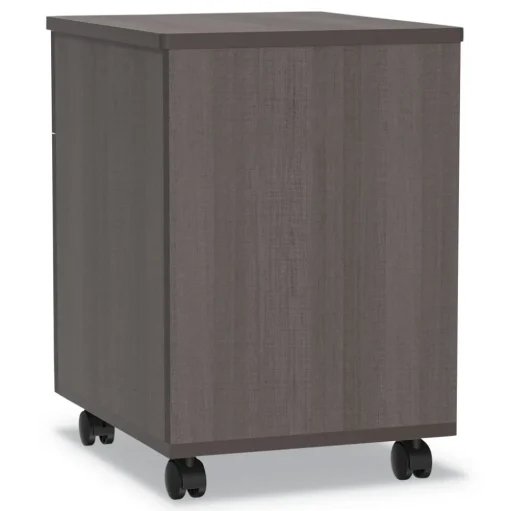 Linea Italia 16.5 in. x 19.75 in. x 23.63 in. Left or Right 2-Drawer Box/File Legal/Letter Trento Line Mobile Pedestal File - Mocha