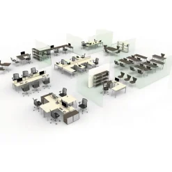 Linea Italia Trento Line 47.13 in. x 1.75 in. x 15.5 in. Polycarbonate Dividing Panel - Translucent