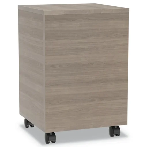 Linea Italia Urban 16 in. x 15.25 in. x 23.75 in. Legal/A4 Left or Right 2-Drawers Box/File Mobile File Pedestal - Natural Walnut