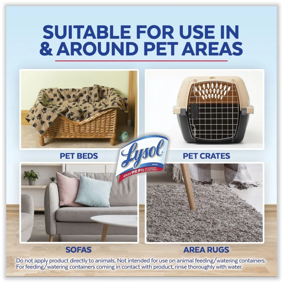 LYSOL Brand 15 oz. Aerosol Disinfectant Spray II Pet Odor Eliminator - Fresh (12/Carton)