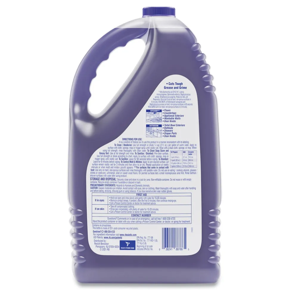 LYSOL Brand 144 oz. Bottle Clean and Fresh Multi-Surface Disinfectant Cleaner - Lavender and Orchid Essence