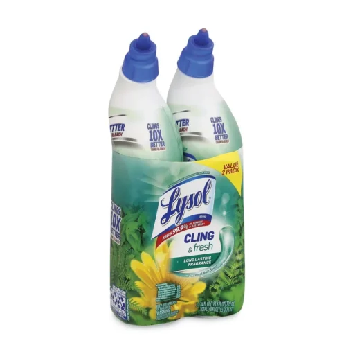 LYSOL Brand 24 oz. Cling and Fresh Toilet Bowl Cleaner - Forest Rain (4/Carton)