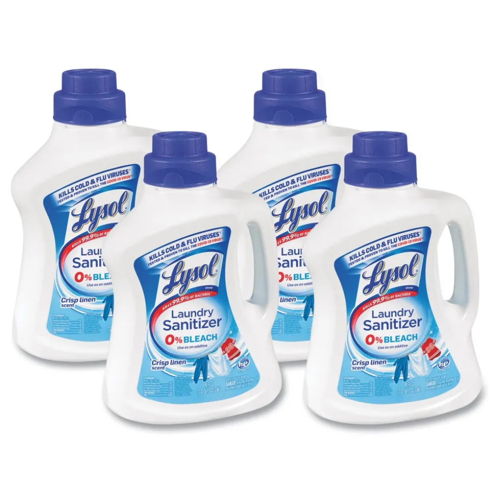 LYSOL Brand 90 oz Liquid Laundry Sanitizer - Crisp Linen (4/Carton)