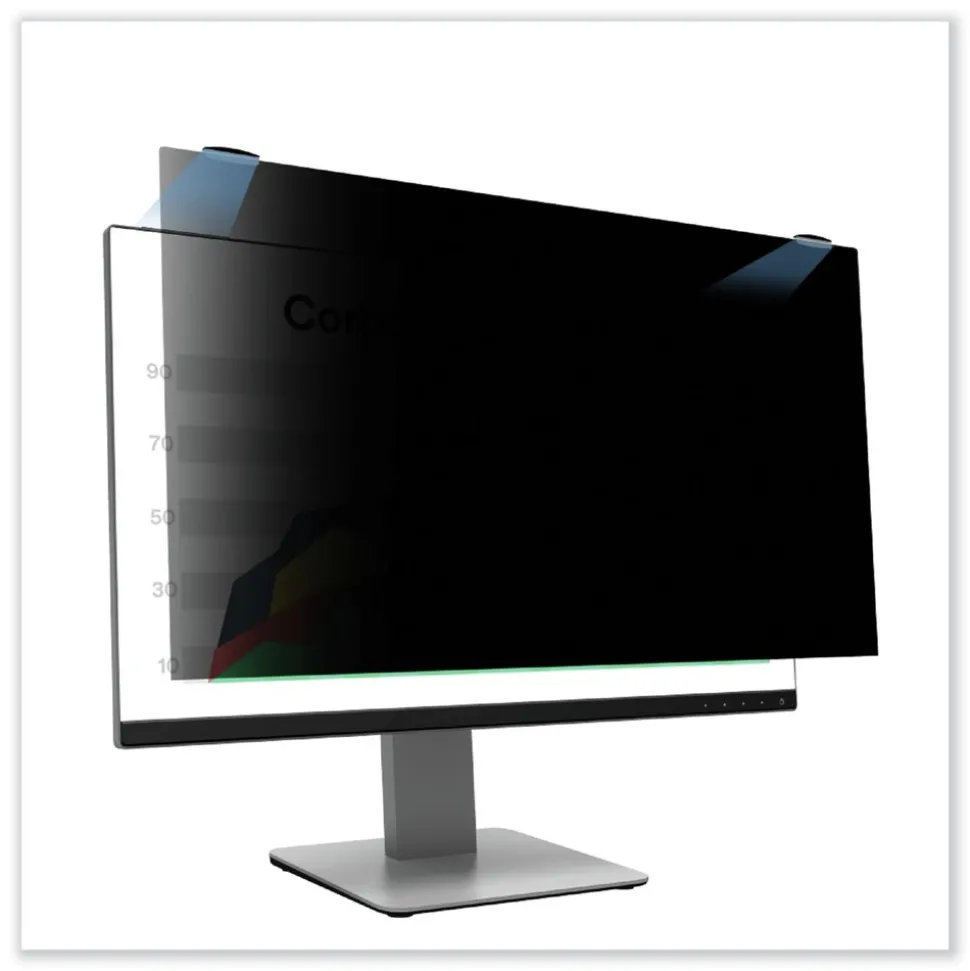 3M 16:10 Aspect Ratio Comply Magnetic Attach Privacy Filter for 24 in. Widescreen Flat Panel Monitor