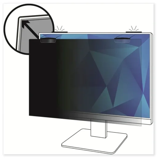 3M 16:9 Aspect Ratio Comply Magnetic Attach Privacy Filter for 23 in. Widescreen Flat Panel Monitor