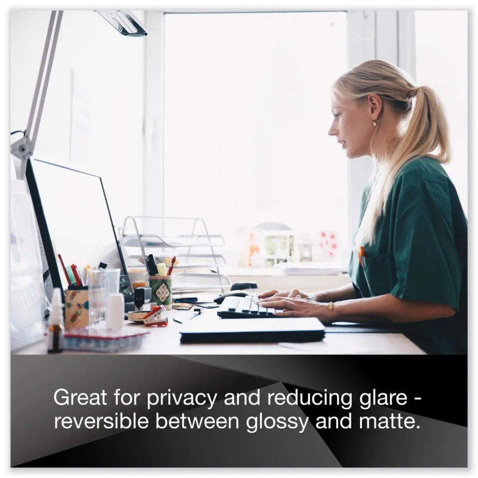 3M 16:9 Aspect Ratio Comply Magnetic Attach Privacy Filter for 27 in. Widescreen Flat Panel Monitor