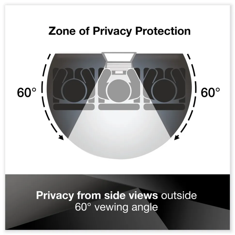 3M 16:9 Aspect Ratio Comply Magnetic Attach Privacy Filter for 27 in. Widescreen Flat Panel Monitor