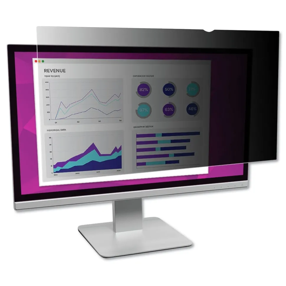 3M 16:9 Aspect Ratio High Clarity Privacy Filter for 21.5 in. Widescreen Flat Panel Monitor