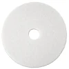 3M 17 in. Low-Speed Super Polishing Floor Pads - White (5/Carton)