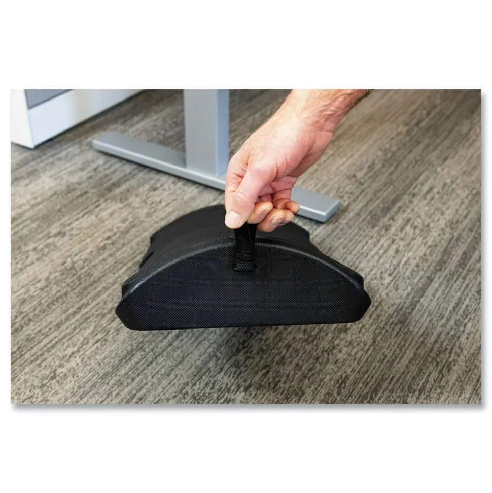 3M 19.98 in. x 11.97 in. x 4.2 in. Foot Rest for Standing Desks - Black