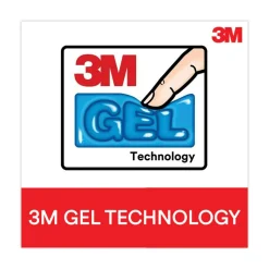 3M 19.6 in. x 10.6 in. Antimicrobial Gel Keyboard Wrist Rest Platform - Black/Gray/Silver