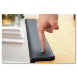 3M 30.13 in. x 3.25 in. Gel Wrist Rest for Standing Desks - Black