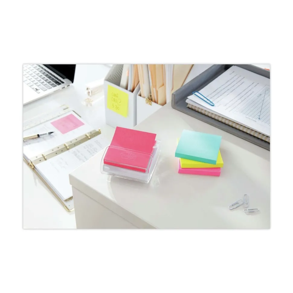 3M 3 in. x 3 in. Pop-up Note Refill Cabinet Pack - Supernova Neons Collection Colors (18 Pads/Pack)