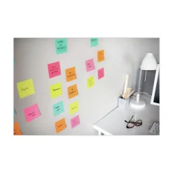3M 3 in. x 3 in. Pop-up Note Refill Cabinet Pack - Supernova Neons Collection Colors (18 Pads/Pack)