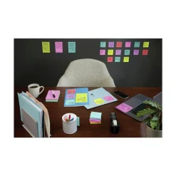 3M 3 in. x 3 in. Pop-up Note Refill Cabinet Pack - Supernova Neons Collection Colors (18 Pads/Pack)