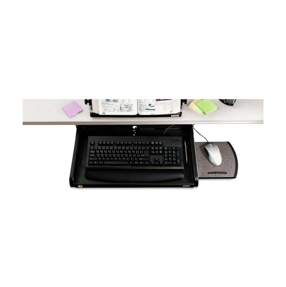 3M 23 in. x 14 in. Under Desk Keyboard Drawer - Black