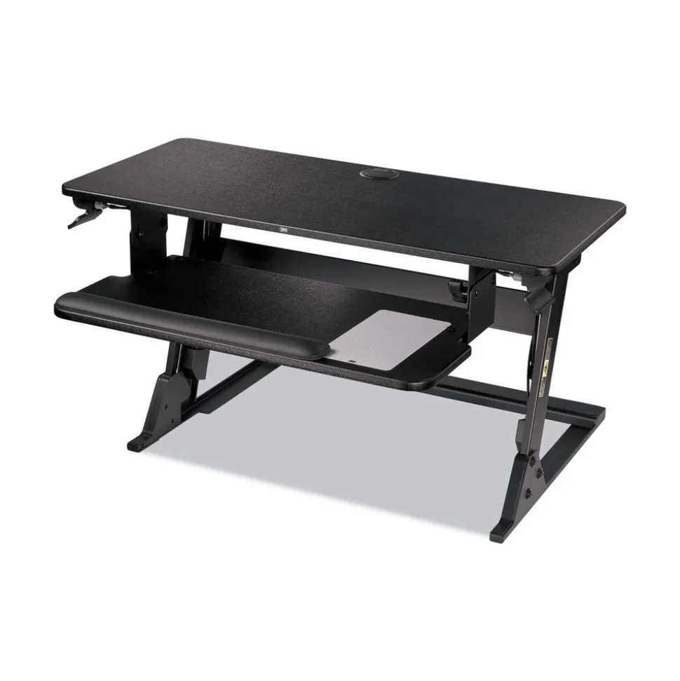 3M 35.4 in. x 22.2 in. x 6.2 in. to 20 in. Precision Standing Desk - Black