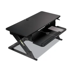 3M 35.4 in. x 22.2 in. x 6.2 in. to 20 in. Precision Standing Desk - Black