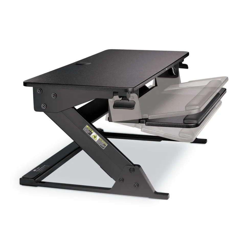 3M 35.4 in. x 22.2 in. x 6.2 in. to 20 in. Precision Standing Desk - Black