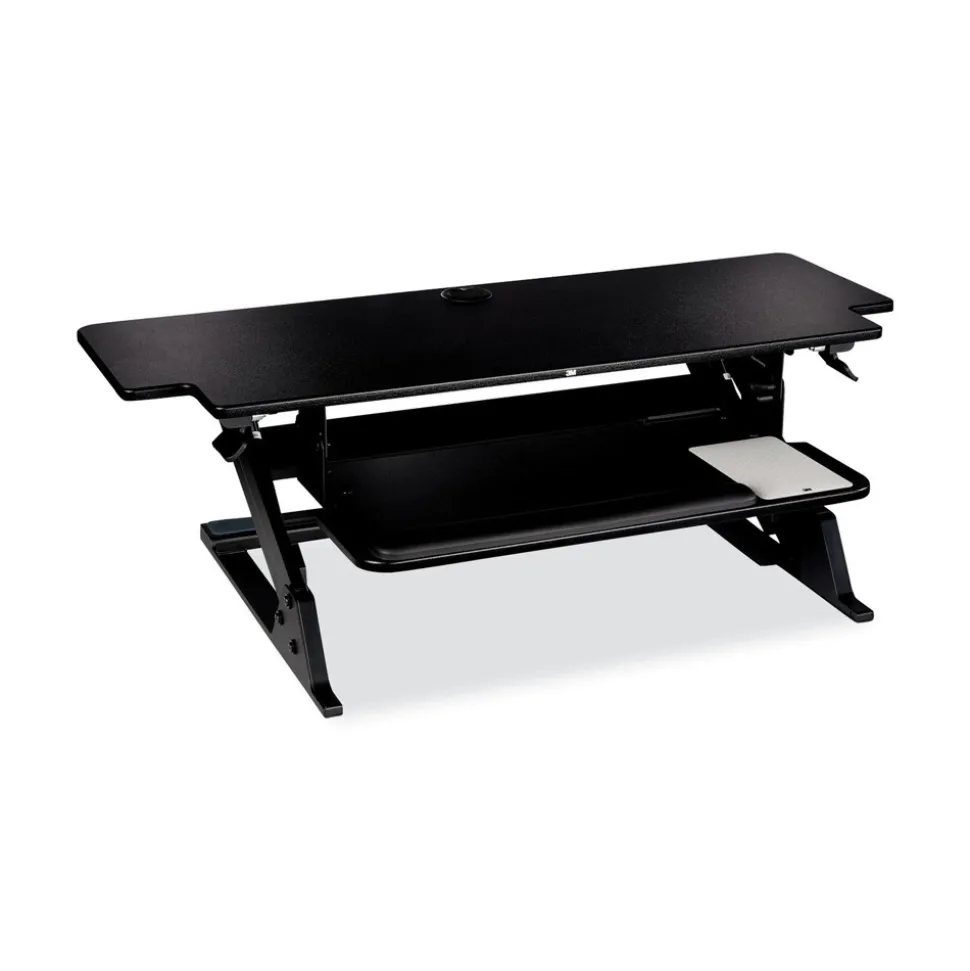 3M 42 in. x 23.2 in. x 6.2 in. to 20 in. Precision Standing Desk - Black