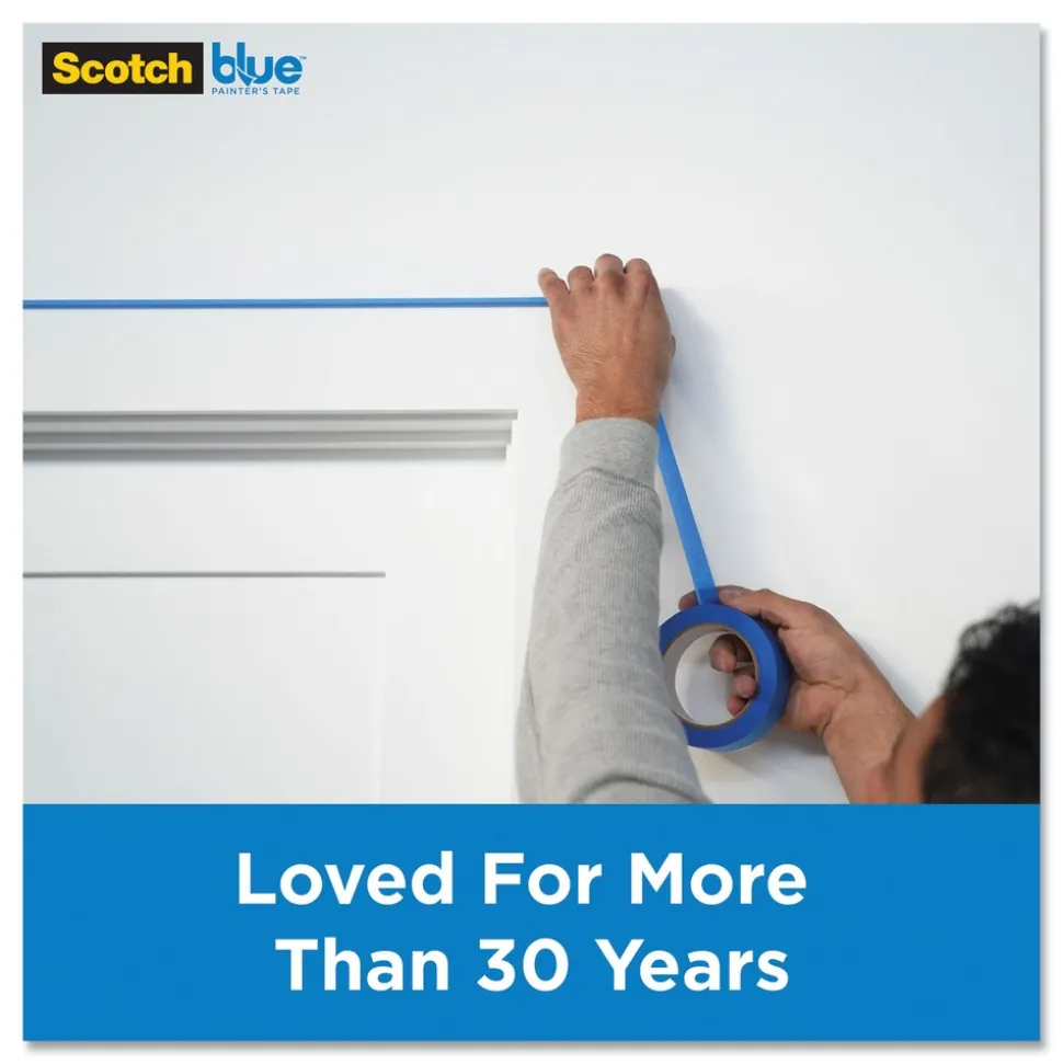 3M 2 in. x 60 yds 3 in. Core Original Multi-Surface Painter's Tape - Blue (1-Roll)