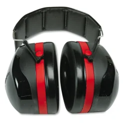 3M Peltor Optime 105 High Performance 30 dB NRR Ear Muffs - Black/Red
