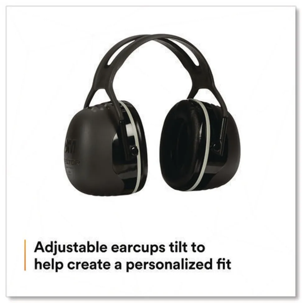 3M PELTOR X Series 31 dB NRR Earmuffs - Black