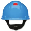 3M SecureFit H-Series 4-Point Pressure Diffusion Ratchet Suspension H-700 Cap with UV Indicator Hard Hats - Blue