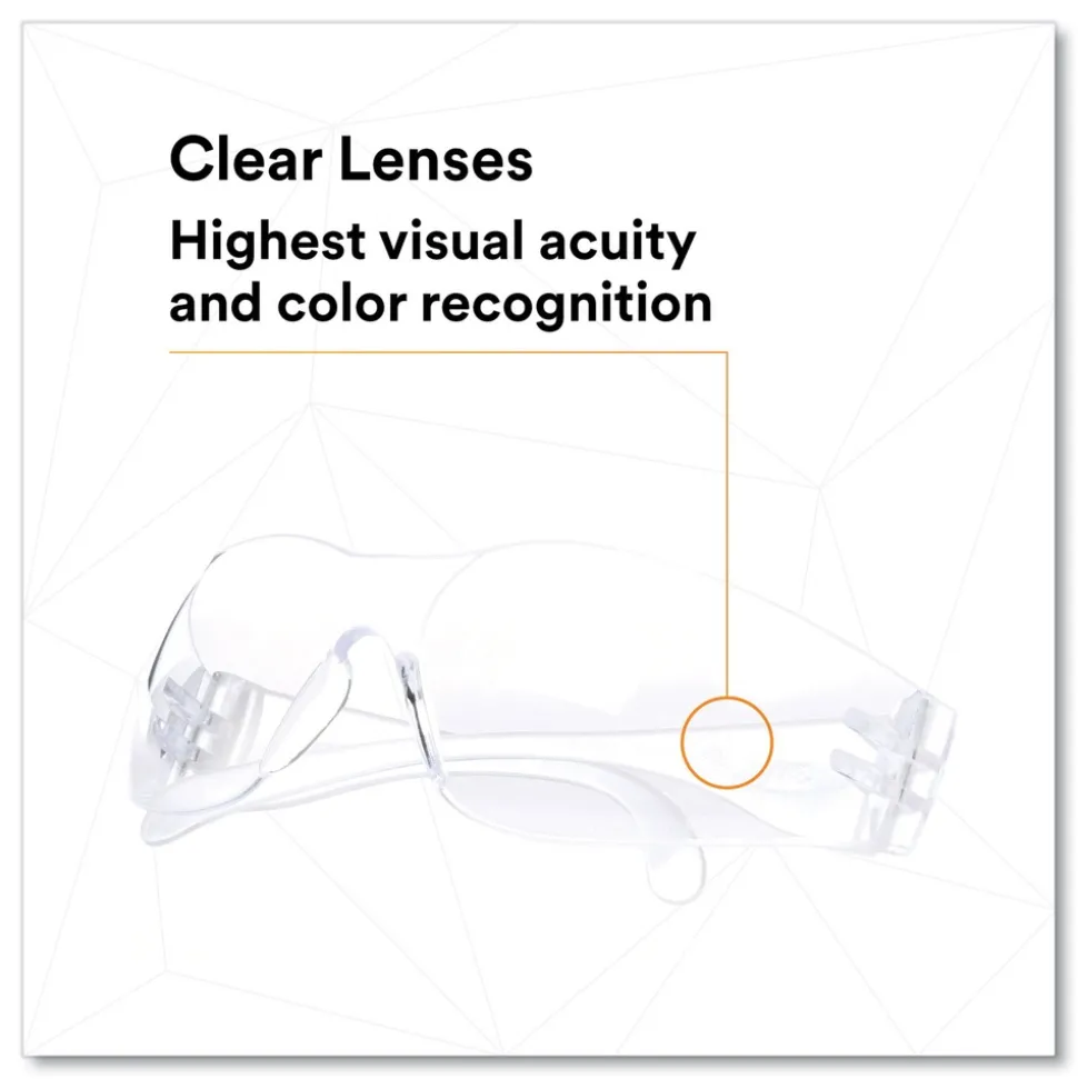3M Virtua Polycarbonate Protective Eyewear - Clear