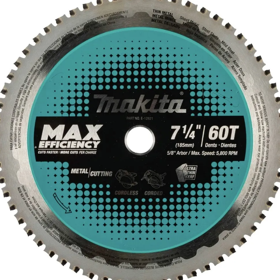 Makita 7-1/4 in. 60T Carbide-Tipped Max Efficiency Saw Blade