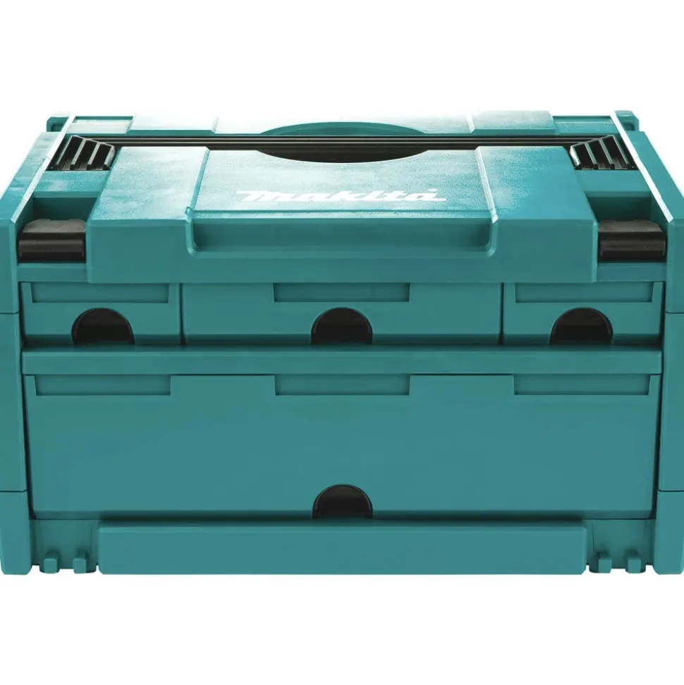 Makita MAKPAC 8-1/2 in. x 15-1/2 in. x 11-5/8 in. 4 Drawer Interlocking Case