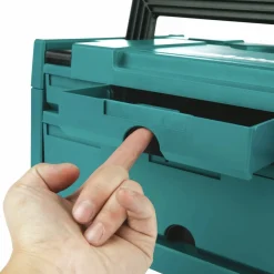 Makita MAKPAC 8-1/2 in. x 15-1/2 in. x 11-5/8 in. 4 Drawer Interlocking Case