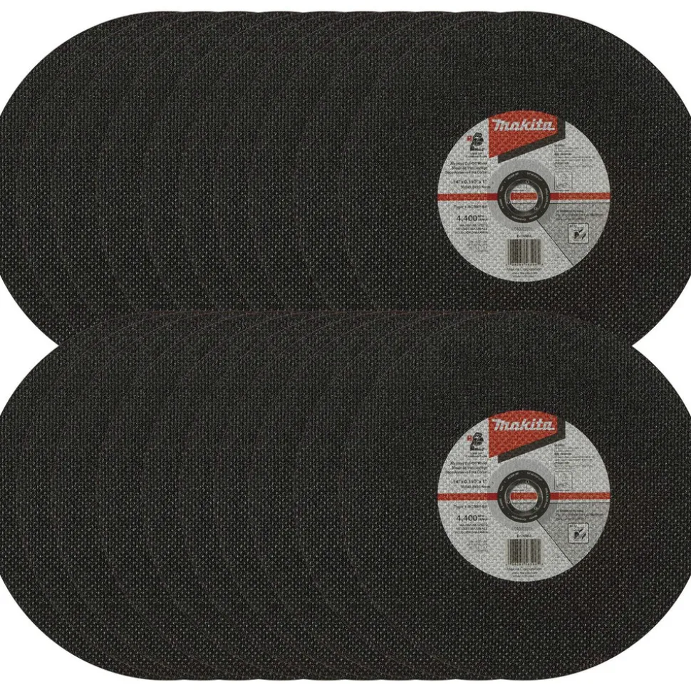 Makita 25-Piece 14 in. x .110 in. x 1 in. 30 Grit Type 1 Thin Cut-Off Wheel Set for Aluminum Cutting