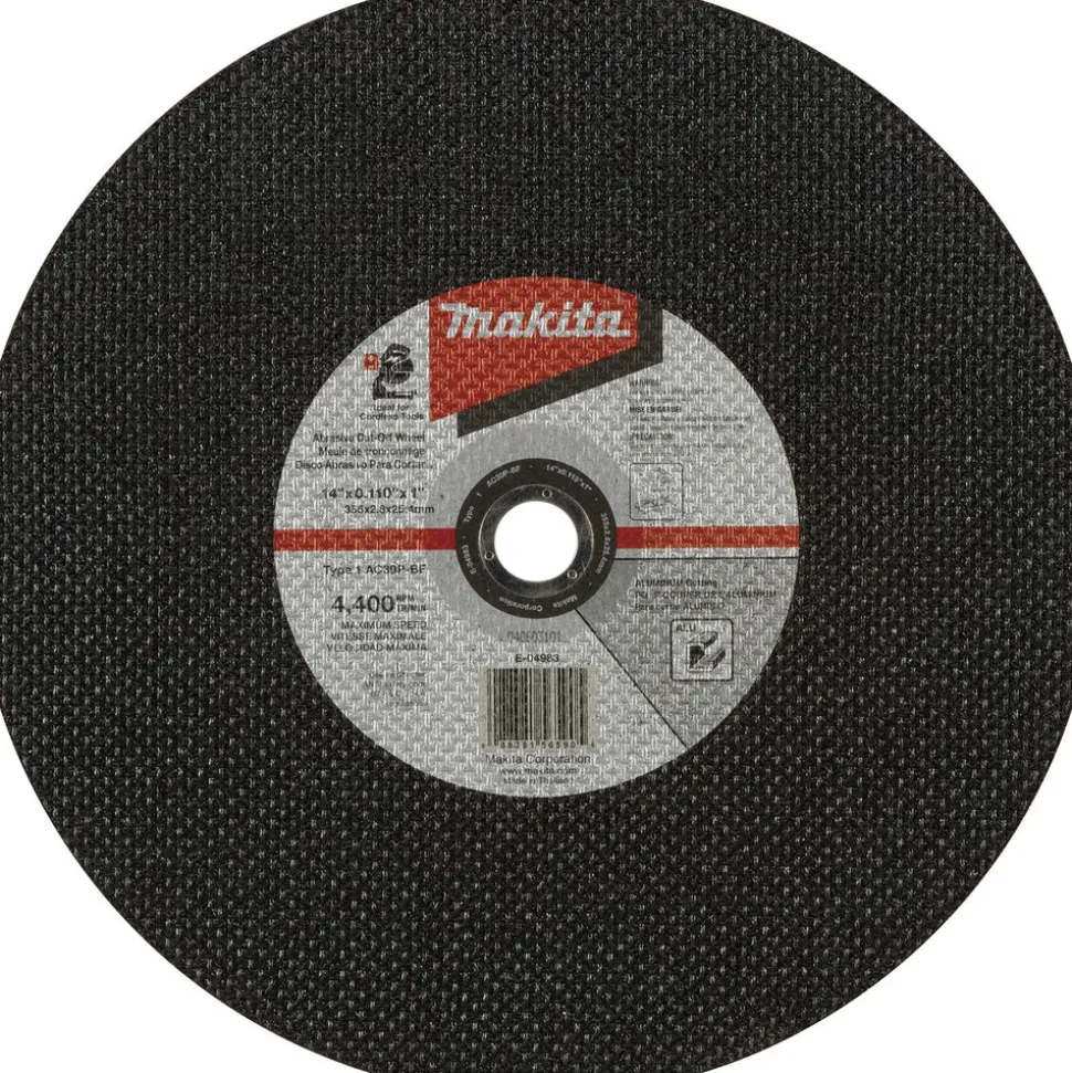 Makita 25-Piece 14 in. x .110 in. x 1 in. 30 Grit Type 1 Thin Cut-Off Wheel Set for Aluminum Cutting