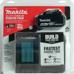 Makita 18V LXT 4 Ah Lithium-Ion Compact Battery and Rapid Charger Kit