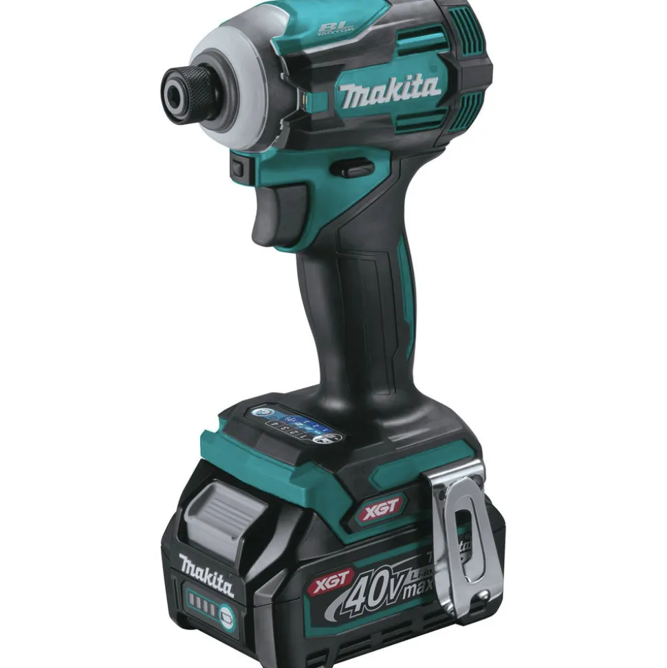 Makita 40V max XGT Brushless Lithium-Ion Cordless 4-Speed Impact Driver Kit (2.5 Ah)
