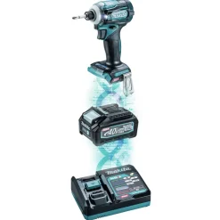 Makita 40V max XGT Brushless Lithium-Ion Cordless 4-Speed Impact Driver Kit (2.5 Ah)