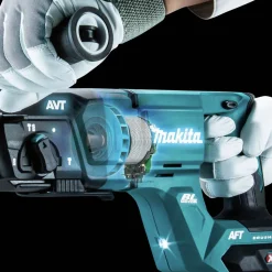 Makita 40V max XGT Brushless Lithium-Ion 1-1/8 in. Cordless AFT/AWS Capable Accepts SDS-PLUS Bits AVT D-Handle Rotary Hammer Kit (4 Ah)