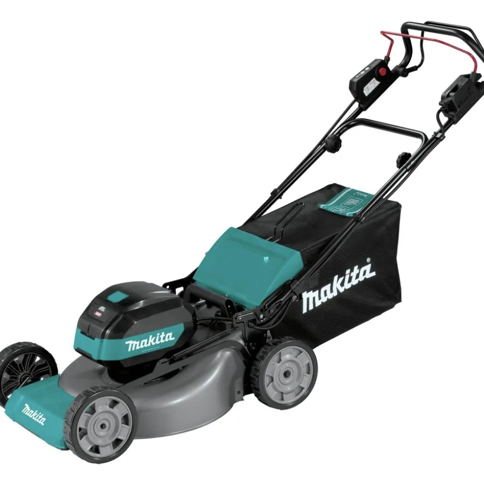 Makita 40V MAX XGT Brushless Lithium-Ion 21 in. Cordless Self-Propelled Commercial Lawn Mower Kit with 2 Batteries (4 Ah)