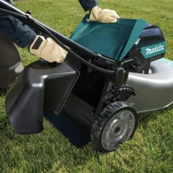 Makita 40V MAX XGT Brushless Lithium-Ion 21 in. Cordless Self-Propelled Commercial Lawn Mower Kit with 2 Batteries (4 Ah)