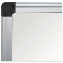 MasterVision 18 in. x 24 in. Aluminum Frame Value Melamine Dry Erase Board - White