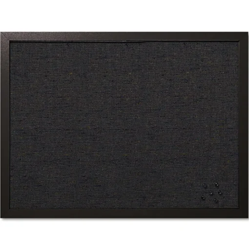 MasterVision 24 in. x 18 in. Designer Fabric Bulletin Board - Black