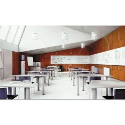 MasterVision 29-1/2 in. x 45 in. Magnetic Dry Erase Tile Board - White