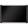 MasterVision 36 in. x 24 in. Soft-Touch Bulletin Board - Black Fabric Surface, Black Aluminum Frame