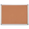MasterVision Earth 24 in. x 18 in. Cork Board - Tan Surface/Satin Aluminum Frame