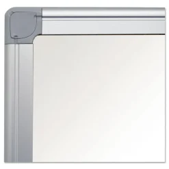 MasterVision Earth Silver 48 in. x 36 in. Easy Clean Magnetic Dry Erase Boards - White Surface/Satin Aluminum Frame