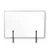MasterVision Protector Series 35.4 in. x 0.16 in. x 23.6 in. Glass Aluminum Desktop Divider - Clear (1/Carton)