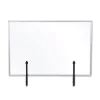 MasterVision Protector Series 40.9 in. x 0.16 in. x 27.6 in. Glass Aluminum Desktop Divider - Clear (1/Carton)