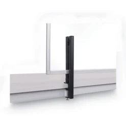 MasterVision Protector Series 40.9 in. x 0.16 in. x 27.6 in. Glass Aluminum Desktop Divider - Clear (1/Carton)
